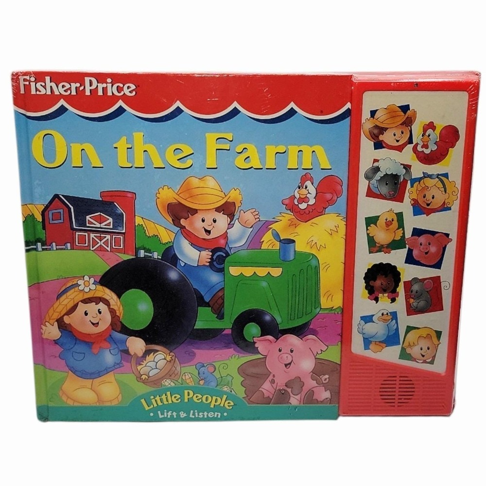 Vintage New Fisher Price Little People On The Farm Lift & Listen Sound Book